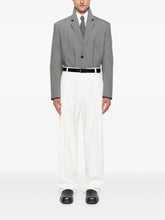 pleated wide-leg trousers